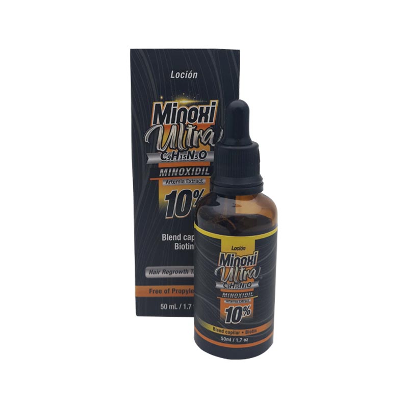 Loción Minoxi Ultra con Minoxidil 10% y Extracto de Artemia - Menplus